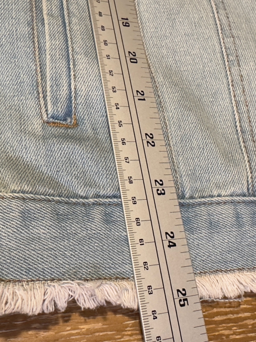 Ashley Vintage Charm Light Blue Distressed Denim Jacket Size 1X - Picture 13 of 14